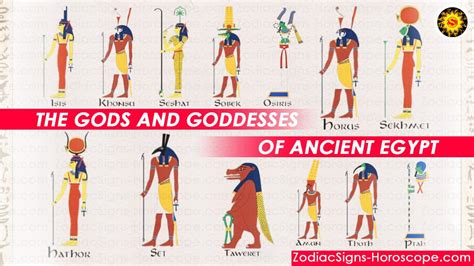 the gods and goddesses of ancient egypt zodiacsigns