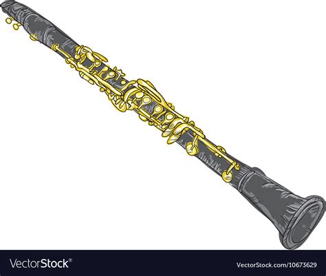 Clarinet Musical Instrument Royalty Free Vector Image