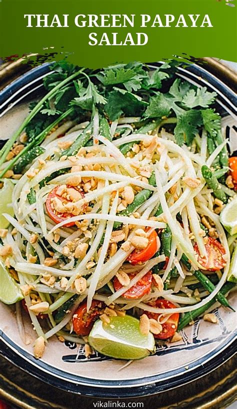 Thai Green Papaya Salad Som Tam Thai Artofit