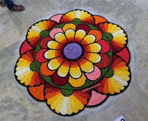 Most Beautiful Pookalam Designs For Onam Festival Pookalam Design Rangoli Designs Flower