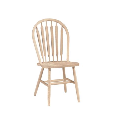 Check out our upholstered dining chairs selection for the very best in unique or custom, handmade pieces from our dining chairs shops. International Concepts Unfinished Wood Arrow Back Windsor ...