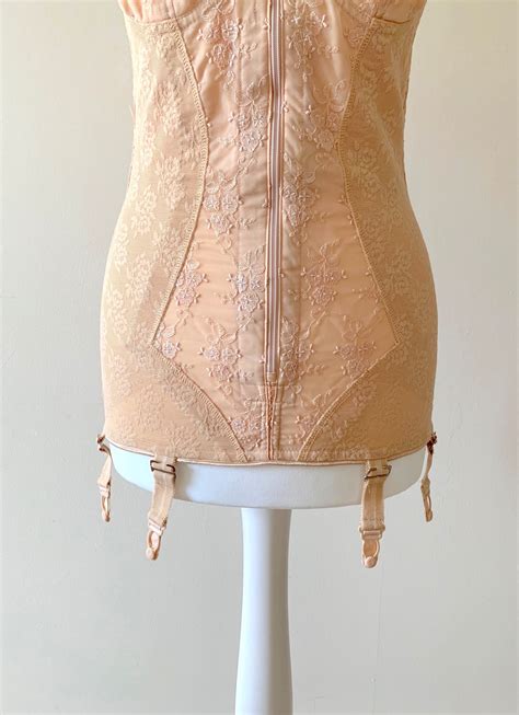 Vintage Italian Open Bottom Girdle With Garter Hooks Pin Up Etsy Israel