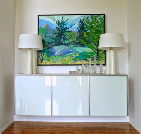 Diy Plywood Topped Ikea Hack Floating Credenza Dans Le Lakehouse