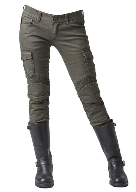 Motorpool G Olive Womens Motorcycle Fashion Motorcycle Riding Jeans