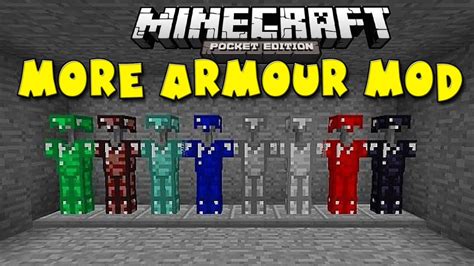 More Armour Mod Minecraft Pocket Edition Mod Showcase 095 Youtube