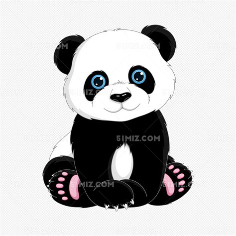 可爱卡通熊猫图片素材免费下载 觅知网