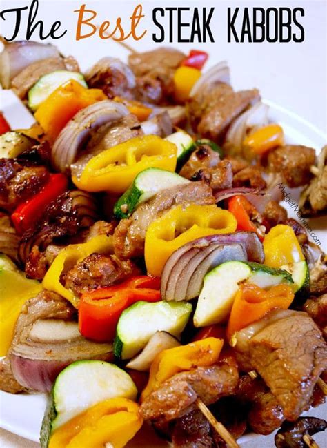 These tasty chicken kabobs are ready in about 30 minutes. The BEST Grilled Steak Kabobs