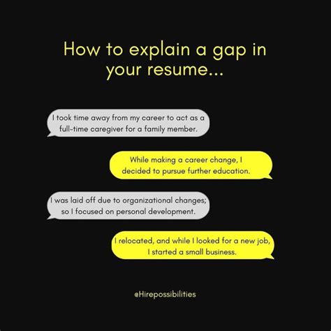 How To Explain A Gap In Your Resume — Hire Possibilities