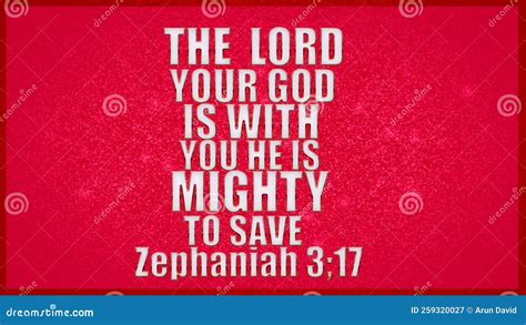 English Bible Words The Lord Your God Is With You He Is Mighty To