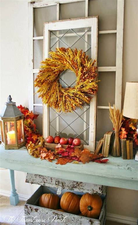 28 Welcoming Fall Inspired Entryway Decorating Ideas Fall Decorations