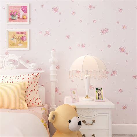 Childrens Room Wallpapergirls Bedroom Warm Wallpapercute Non Woven