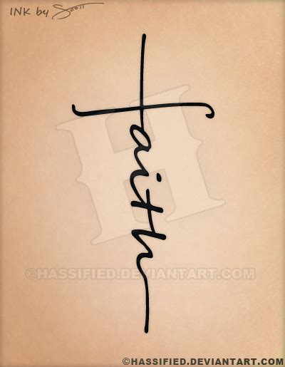 Faith Cross Tattoo By Hassified On Deviantart