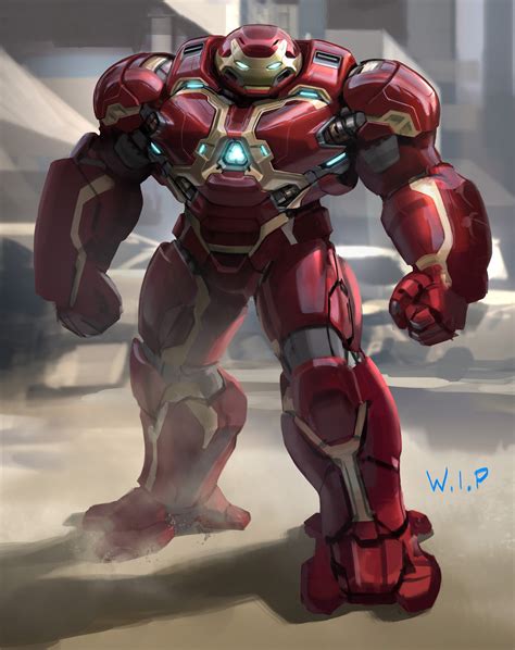 Phil Saunders Avengers Infinity War 2017 Hulkbuster Mk2 Concept