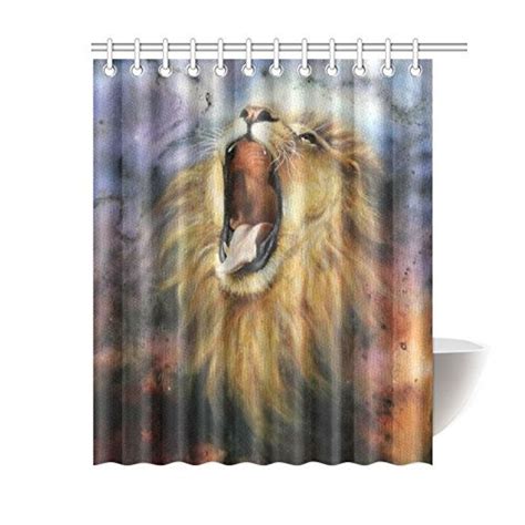 Unique browning bathroom set for inspiring bathroom accessories ideas. BPBOP Wildlife Lion Shower Curtain, African Animal ...