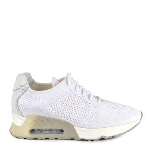 Ash Lucky Trainers In White Knit Shop The Ash Official Collection