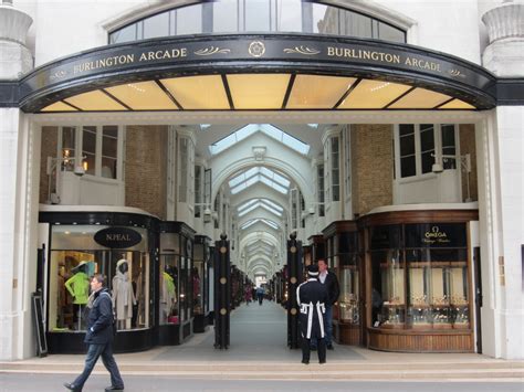 The Burlington Arcade Piccadilly Bowl Of Chalk London Walking Tours