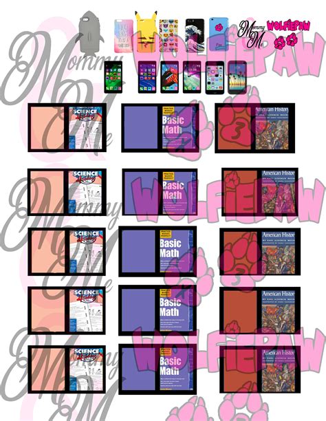 Printable LPS Front And Back Cell Phone And Babe Books Etsy