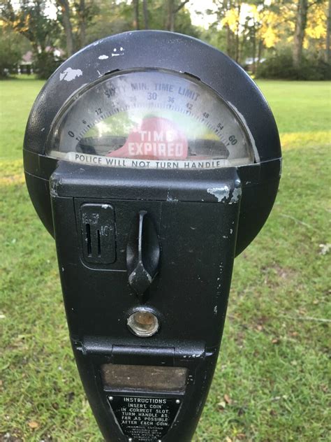 Vintage Parking Meter Duncan Miller Cast Iron Stand Etsy