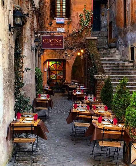 Romantic Dinner In Trastevere ~ Rome Italy Phot Rome Restaurants Italy Rome Italy