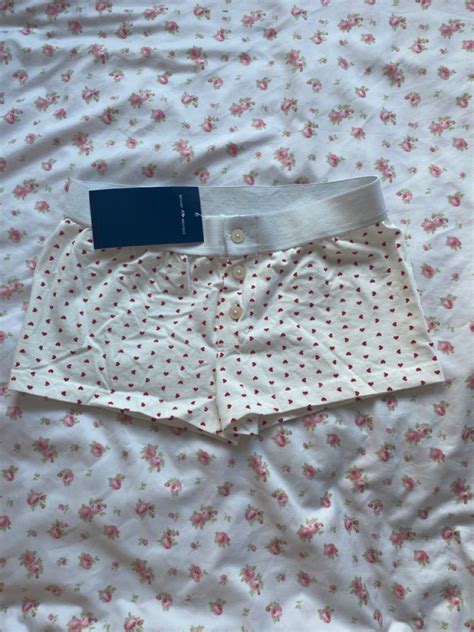 Brandy Melville Heart Boxer Shorts Girly Outfits Cute Underwear Clothes