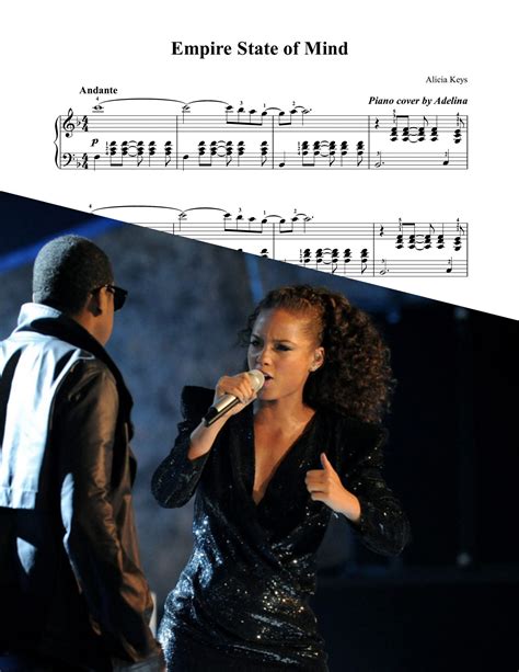 Empire State Of Mind Alicia Keys Piano Sheet Music