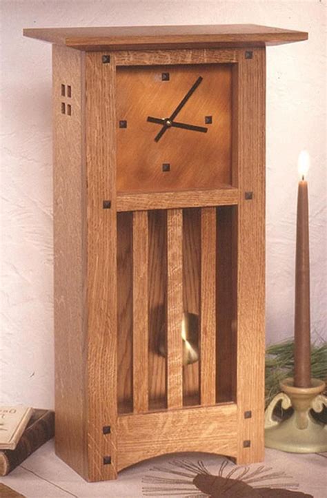 Arts And Crafts Mantle Clock Woodworking Plan From Wood Magazine