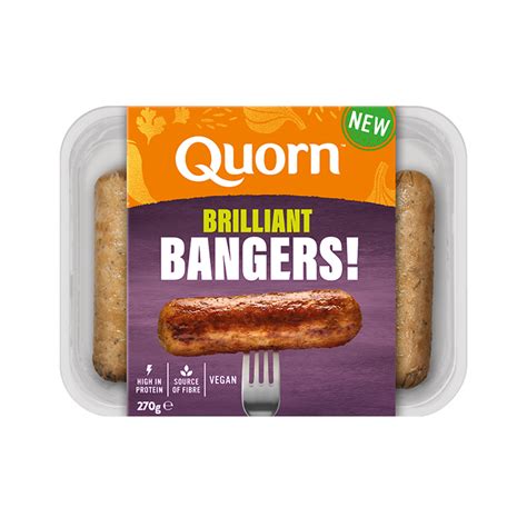 Quorn Brilliant Bangers Vegan Sausages Quorn