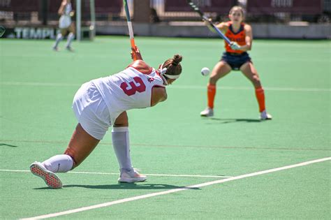temple field hockey takes down uconn to open conference play the temple news