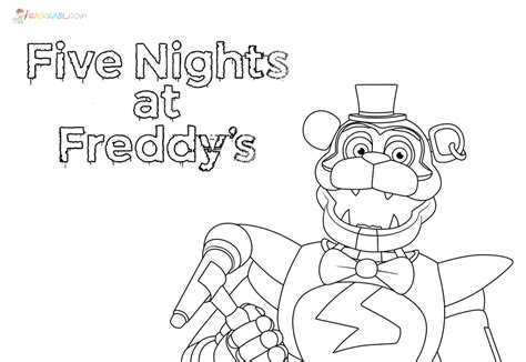 Moondrop Coloring Pages F Naf 4 Nightmare Coloring Pages Coloring