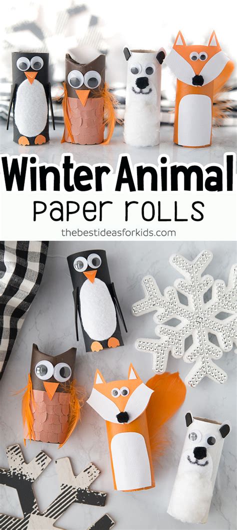 Winter Toilet Paper Roll Animals The Best Ideas For Kids