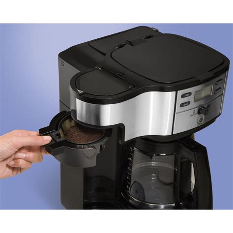Your perfect cup of freshly brewed coffee made in a coffee maker machine is ready in no time. Hamilton Beach The Scoop Two Way 12 Cup Brewer Coffee ...