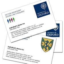 Personalized business cards are an excellent way for students to promote themselves while leaving behind some pertinent information designed to catch a. Student Business Cards | University of Oxford