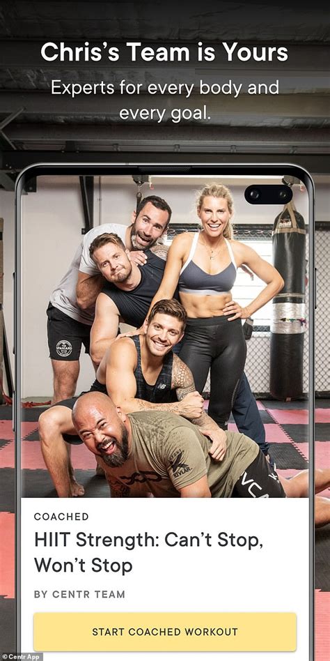Work out with male or female trainers. Chris Hemsworth launches Android app for Centr program ...