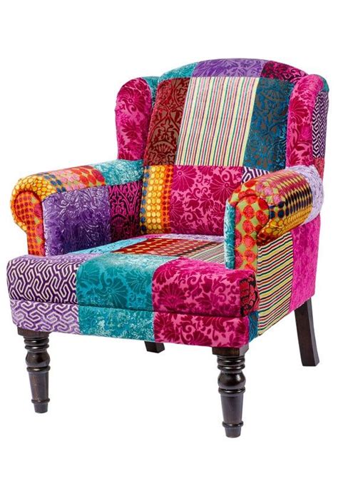Multi Coloured Patchwork Armchair Etsy In 2021 Patchwork Armchair