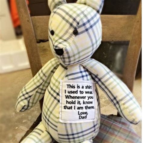 Memory Bear Keepsake Bear Memory Stuffed Bear Personalized Stuffed