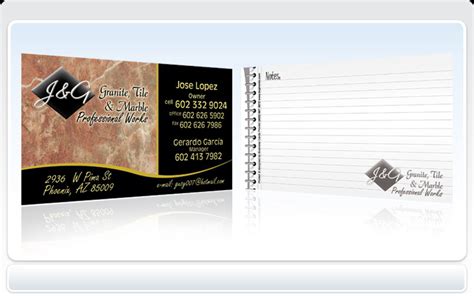 Check spelling or type a new query. Business Cards Pronto! - J & G Granite, Tile & Marble