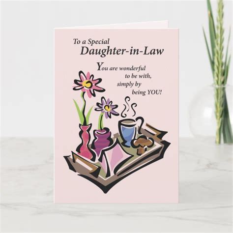 Daughter In Law Mothers Day Breakfast In Bed Card