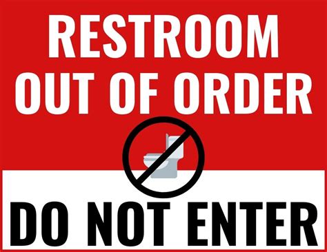 Free Printable Out Of Order Signs