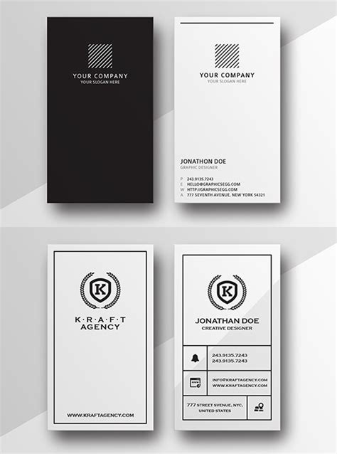 30 Minimalistic Business Card Designs Psd Templates Design