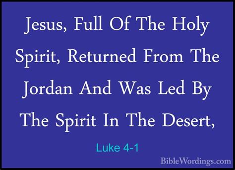 Luke 4 Holy Bible English