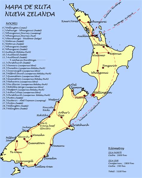 Nueva Zelanda Capital Mapa