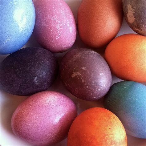 Naturally Dyed Easter Eggs Long Distance Baking