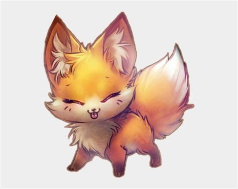 Snow Fox Kawaii Cute Anime Fox Girl Aesthetic Cute Font