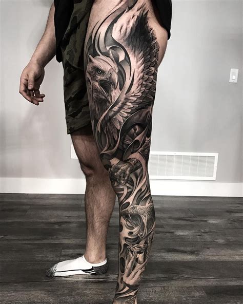 Pin By Richard Abq On Reality Tattoos Full Leg Tattoos Leg Sleeve