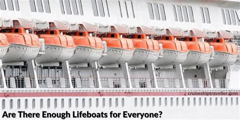 do cruise ships have enough lifeboats for everyone cruise ship traveller