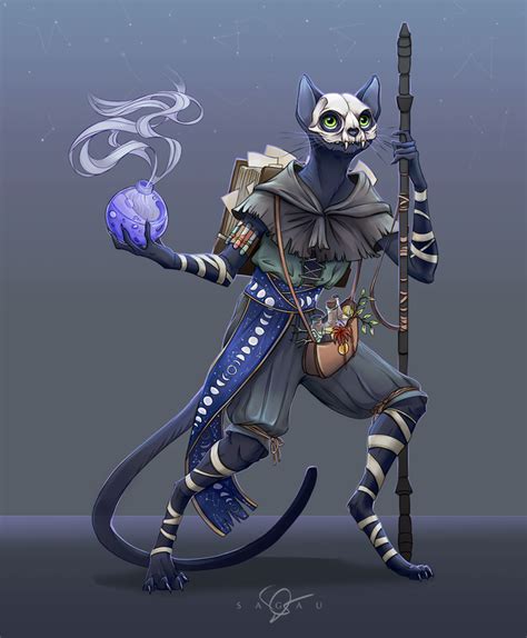Oc Weeping Night The Tabaxi Monk Commission Dnd Character Art