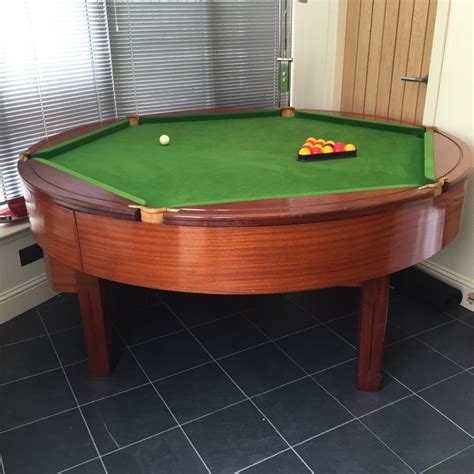 Reducedrare Round Rotapool Mahogany Pool Table In Larkhall South