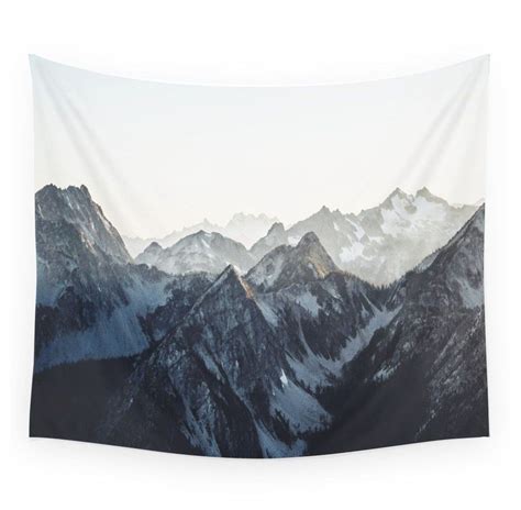 Mountain Mood Wall Tapestry By Blackwinter Mountain Tapestry Dorm