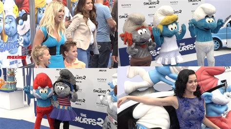 Britney Spears Katy Perry The Smurfs 2 Los Angeles Premiere Youtube