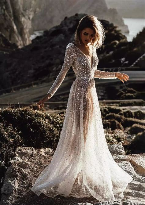17 Stunning Silver Wedding Dresses For Bold Brides Silver Wedding